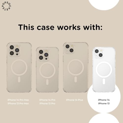 PopSockets iPhone 14 Phone Case with MagSafe- Desert Crochet