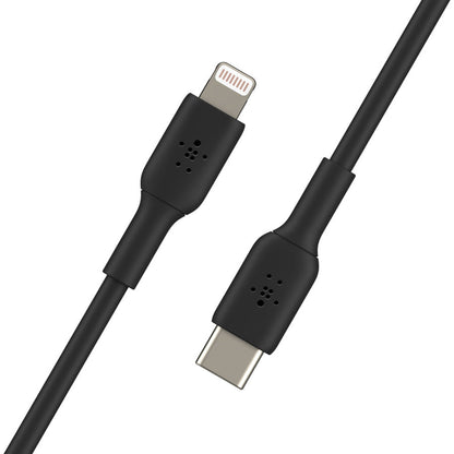 Belkin BoostCharge USB-C to Lightning Cable (1 meter / 3.3 foot, Black) - CAA003BT1MBK