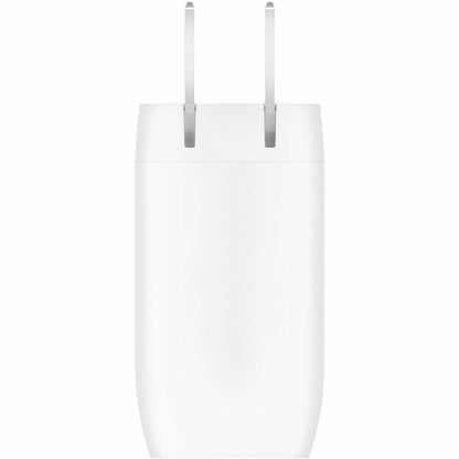 Belkin Dual USB-C Wall Charger w/PPS 60W for Apple iPhone, Galaxy, Google - Compatible w/USB-C to Lightning & USB-C - WCB010dqWH