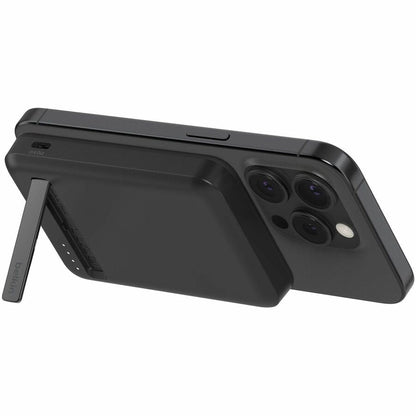 Belkin 15W Wireless Magnetic Power Bank w/ Stand, Qi2 - 5K mAh - 1xUSB-C - Portable Charger - w/ USB-C to USB-C Cable - Black - BPD006btBK
