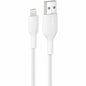Belkin Braided USB-A Cable With Lightning Connector, 3.3ft/1m, White - CAA020fq1MWH