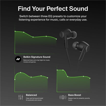 Belkin SoundForm ANC Wired Earbuds (USB-C) - G3H0003fqBK