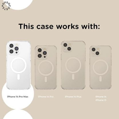 PopSockets iPhone 14 Pro Max Phone Case with MagSafe, Wireless Charging Compatible, Disney - Mickey's Buffet