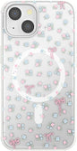 PopSockets iPhone 14 Phone Case with MagSafe, Wireless Charging Compatible, Bow - Bows & Blooms