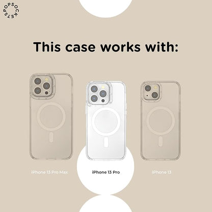 PopSockets iPhone 13 Pro Phone Case with MagSafe- Starstruck | Magnetic, Wireless Charging, Camera & Drop Protection, Electronic Accessories, For iPad/Kindle/iPhone/Android