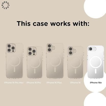 PopSockets iPhone 16/17E Phone Case with MagSafe- Starstruck | Magnetic, Wireless Charging, Camera & Drop Protection, Electronic Accessories, For iPad/Kindle/iPhone/Android