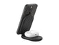 Belkin - Wireless charging stand - magnetic, foldable, with Qi2 + AC power adapter - 15 Watt - Fast Charge - black WIZ028TTBK