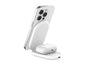 Belkin - Wireless charging stand - magnetic, foldable, with Qi2 + AC power adapter - 15 Watt - Fast Charge - white WIZ028TTWH